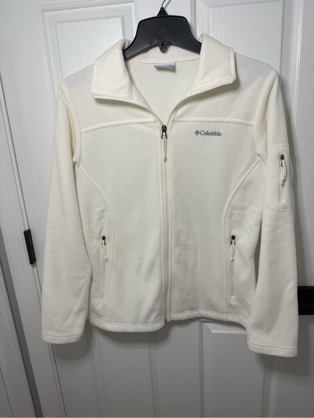 Columbia Women's Cream Full-Zip Teddy Fleece Jacket